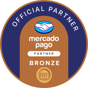 Selo oficial Mercado Pago Partner Bronze
